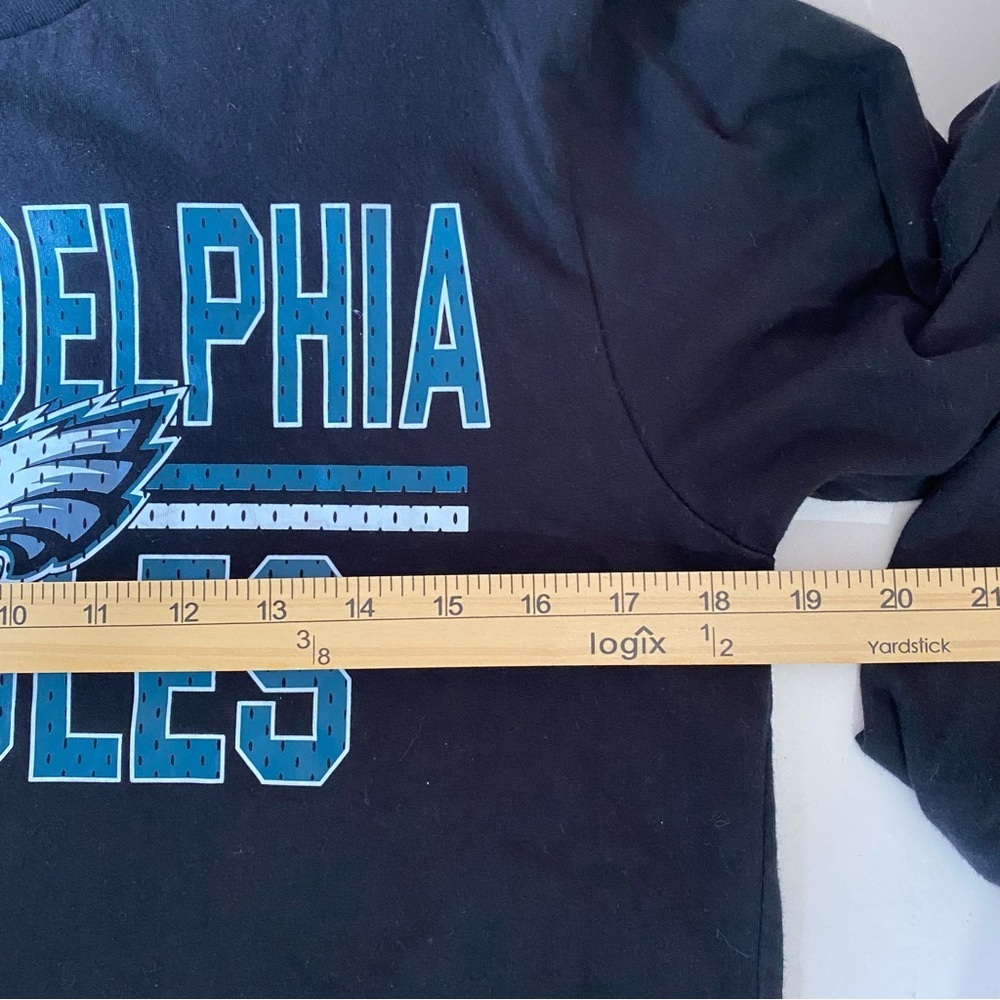 Starter Philadelphia Eagles Black Long-Sleeve Team T-Shirt Small - Picture 6 of 7